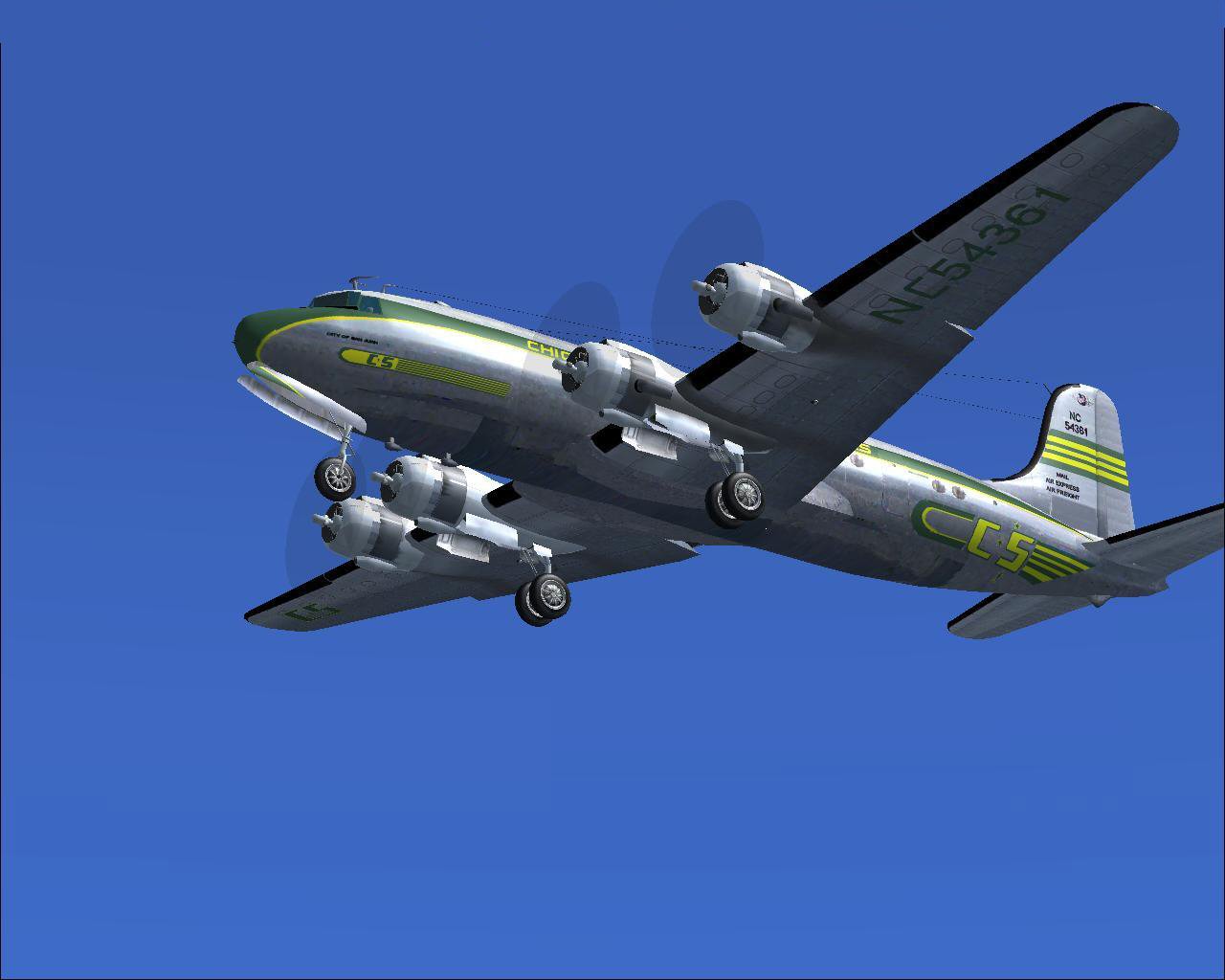FSX DC4 Chicago and Southern Airlines