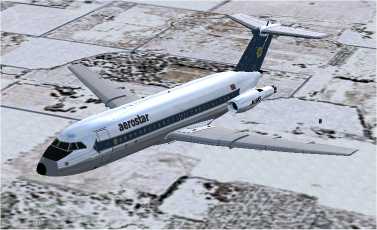 Fsx FS2004 Aerostar Airlines BAC 1-11 200