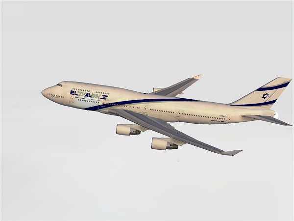 FS2002 BOEING 747-400 Passenger V3 El Al Israel Airlines