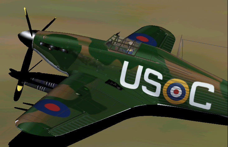 Hurricane 2C Sq3 - combat flight simulator 2