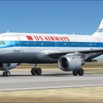 FS2004 Airbus A-319 in US Airways Piedmont colors